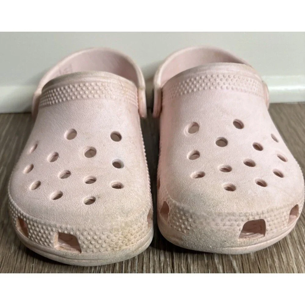 Crocs Pink Classic Clog Slip-On Shoes Unisex Baby & Toddler Size C 10 Pre-Owned